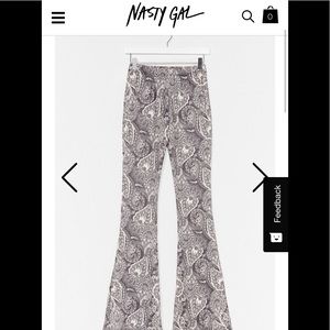 NWT Nasty Gal High Waisted Boho Pants